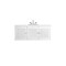 James Martin Vanities Athens 60in Single Vanity, Glossy White w/ 3 CM White Zeus Quartz Top E645-V60S-GW-3WZ - alternate 2